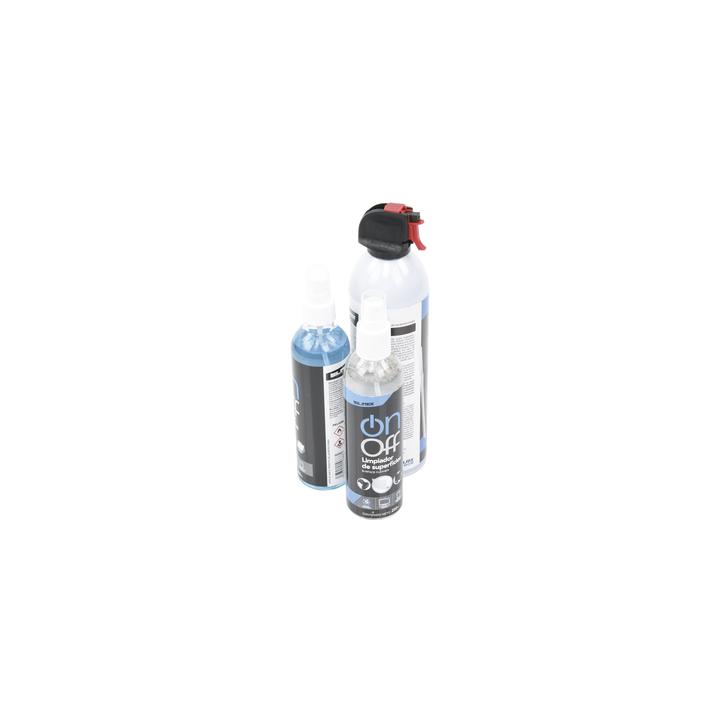 Kit de Limpieza, incluye 4 productos especializados en limpieza de pantallas y superficies, equipo de cómputo y
