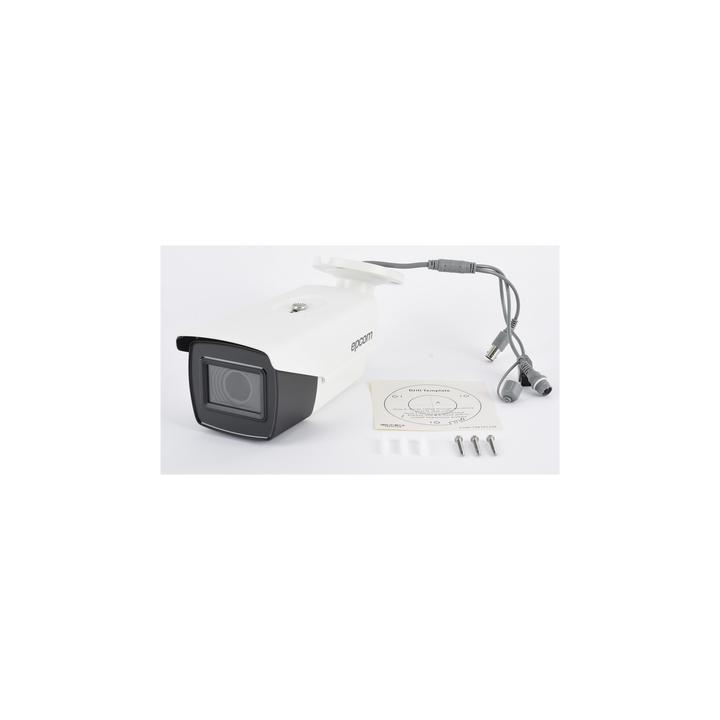 Bullet TURBOHD 4K (8Megapixeles) / Lente Mot. 2.7 a 13.5 mm / Potente IR EXIR de 80 mts / Exterior IP67 / 12 Vcc - 24