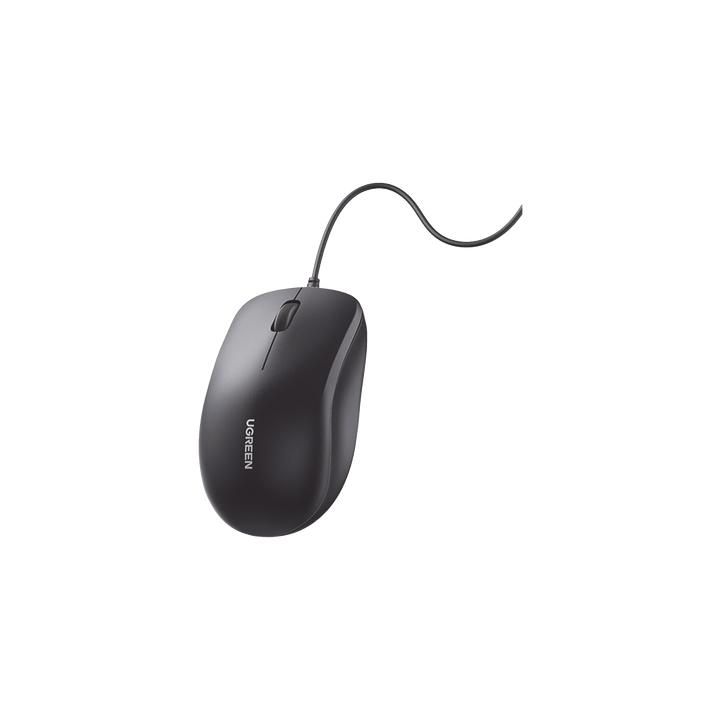Mouse Óptico USB | Cable USB de 1.5 metros | 3 Botones | 1200DPI | Diseño Ergonómico | Silencioso | Color Negro |
