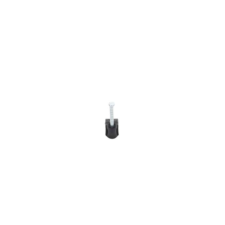 Grapa reforzada para cable redondo de 7mm con clavo de 1" color negro (100pzs) (3103-00301)