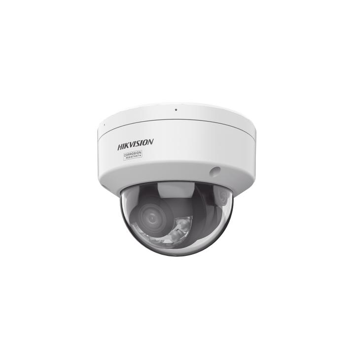 [Dual Light + ColorVu 3.0 + HikAI] Domo IP 8 Megapixel / Lente 2.8 mm / 30 mts IR + Luz Blanca / 2 Microfonos