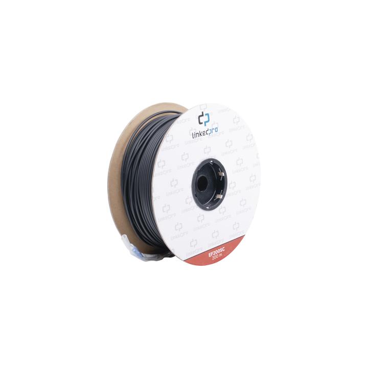 Carrete de Fibra Óptica Monomodo con Conectores SC-SC Duplex, Reforzada con Kevlar, de 200 Metros (656.17 Pies), Para