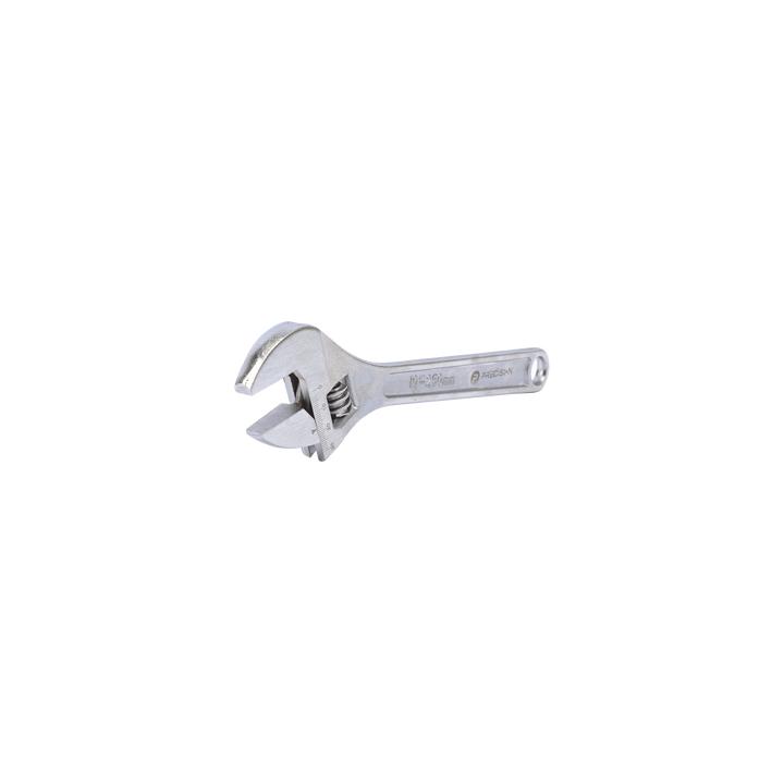 Llave Ajustable (Perico) de 20.5 cm (10”). Apertura máxima de Mordaza de 30 mm.