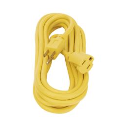 Extensión Eléctrica de Uso Rudo Aterrizada 5 metros /127 V CA 10 A Máximo / Color Amarillo.
