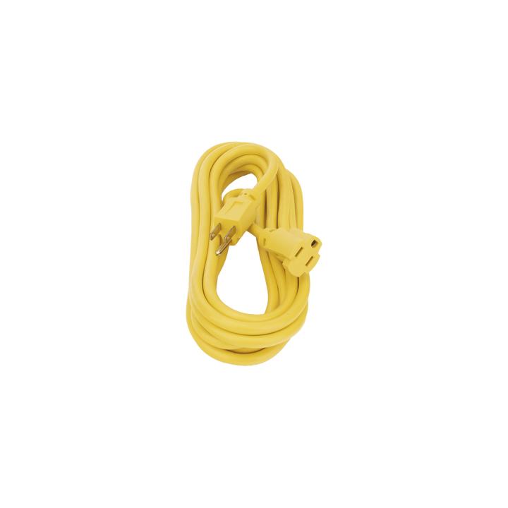 Extensión Eléctrica de Uso Rudo Aterrizada 5 metros /127 V CA 10 A Máximo / Color Amarillo.
