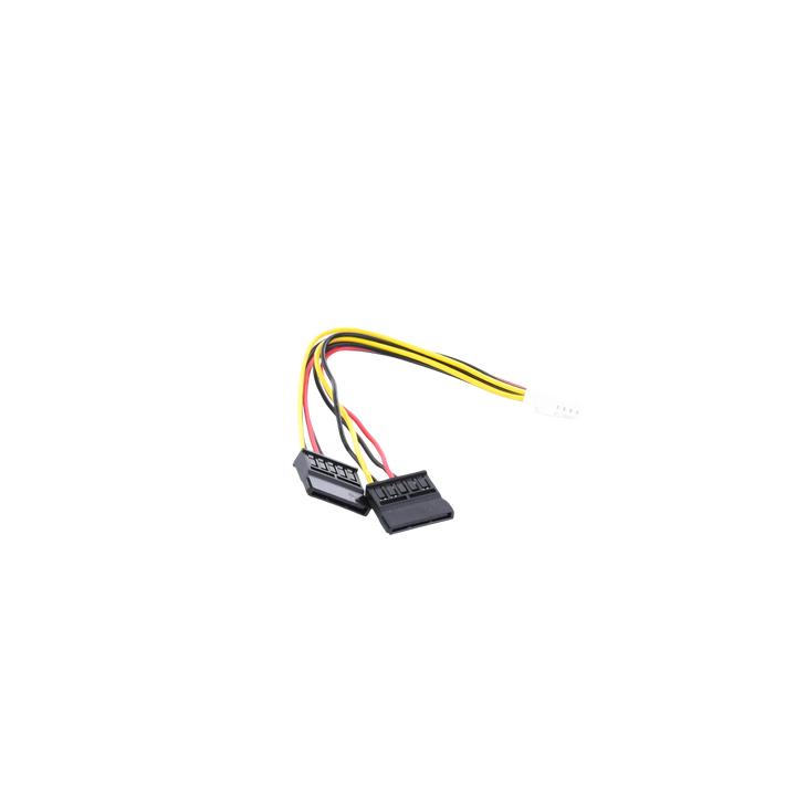 Cable Doble de Corriente SATA / Compatible con DVR´s epcom y HIKVISION / 15 cm de Longitud