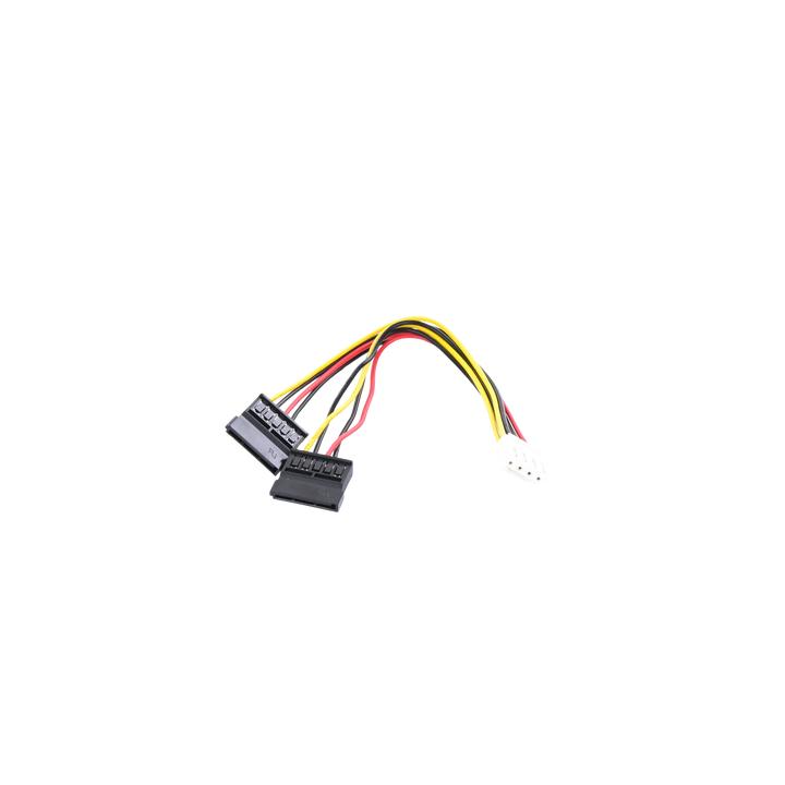 Cable Doble de Corriente SATA / Compatible con DVR´s epcom y HIKVISION / 15 cm de Longitud