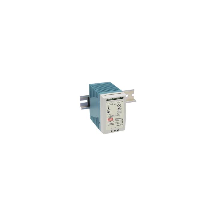 Fuente de poder Riel Din 12V, 100W con Cargador de Batería