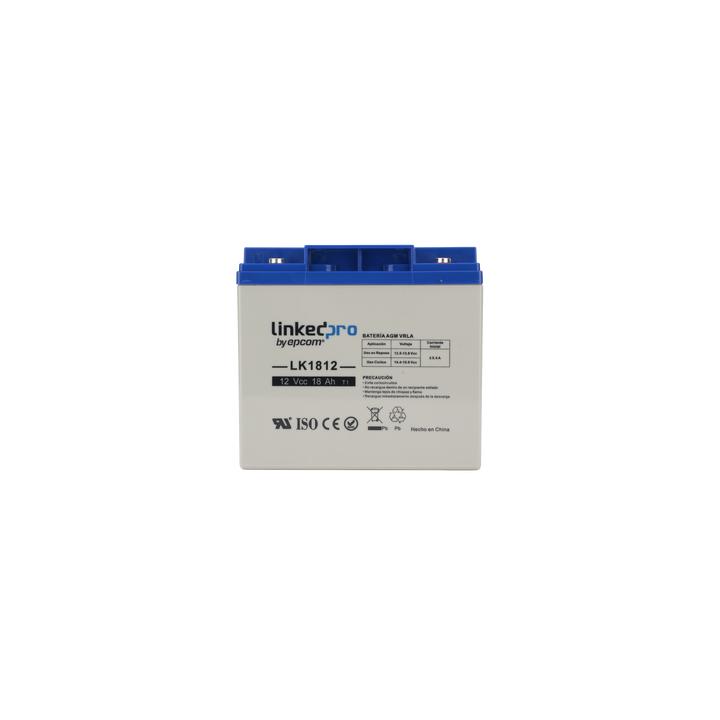 Batería 12 V / 18 Ah / UL / Tecnología AGM / Vida útil promedio de 5 años / Para uso en equipo electrónico,