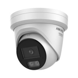 [Dual Light + ColorVu 3.0 + HikAI] Turret IP 8 Megapixel / Lente 2.8 mm / 30 mts IR + Luz Blanca / 2 Microfonos