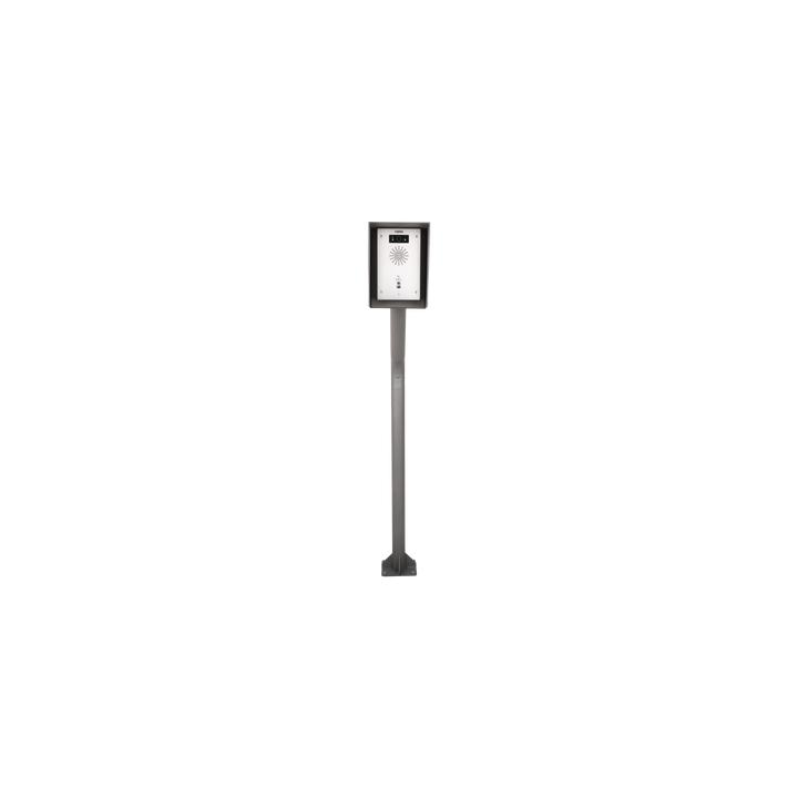 Poste y Cubierta industrial para montaje de Porteros IP Fanvil y Grandstream, altura de 1.2 metros, pintura