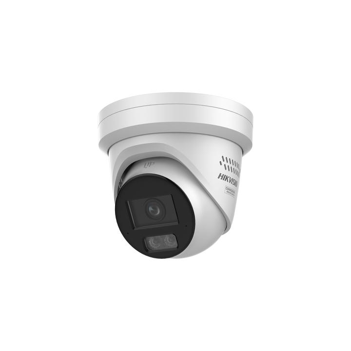 [Dual Light + ColorVu 3.0 + HikAI] Turret IP 8 Megapixel / Lente 2.8 mm / 30 mts IR + Luz Blanca / 2 Microfonos