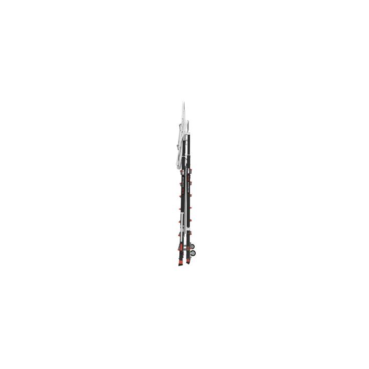 Escalera de Fibra de Vidrio  con Jaula de 8'-14' (2.44 - 4.27 m). Con Ajuste en Ruedas (RATCHET™ Leveler)