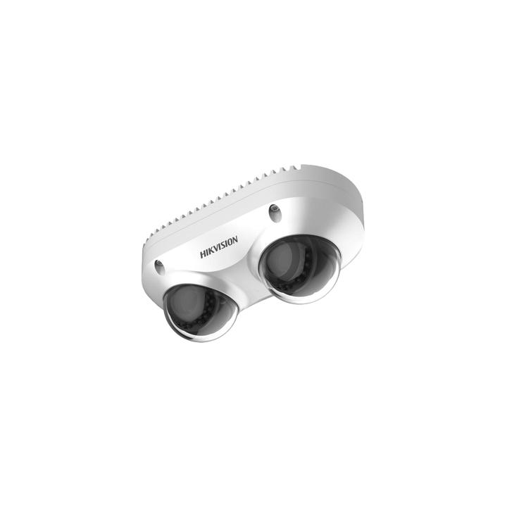 PanoVu Series / Lente Dual de 4 Megapixel / 2 Lentes Fijos de 2.8 mm / Recomendado para Pasillos o Esquinas / IP67 /