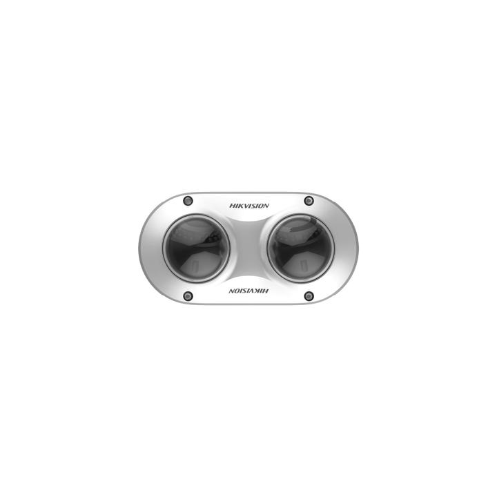 PanoVu Series / Lente Dual de 4 Megapixel / 2 Lentes Fijos de 2.8 mm / Recomendado para Pasillos o Esquinas / IP67 /