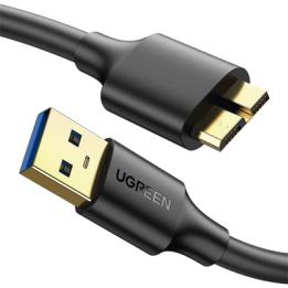 Cable Adaptador USB-A 3.0 a Micro USB 3.0 / 0.5 Metros / Carga y Sincronización de Datos / Velocidad de hasta 5 Gbps /