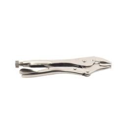 Pinza Perra Ajustable de Presión de 10”. Quijada Curva con Corta Alambre. Acero CR-V