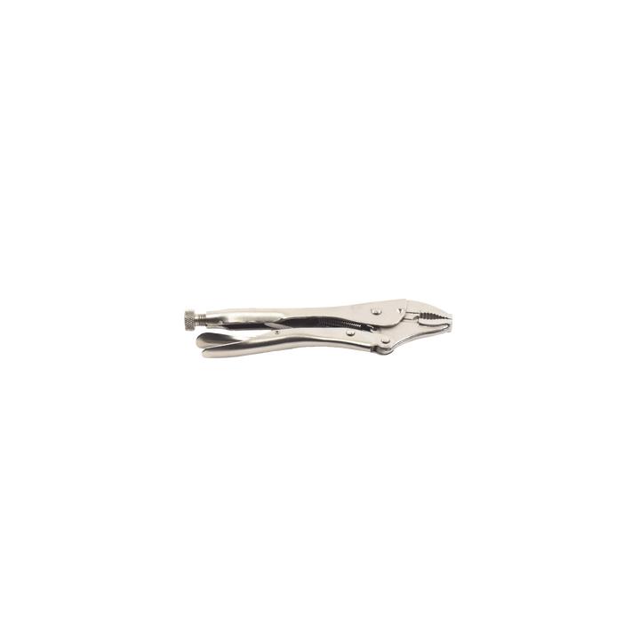 Pinza Perra Ajustable de Presión de 10”. Quijada Curva con Corta Alambre. Acero CR-V