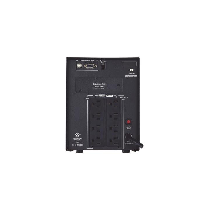 UPS de 1500 VA/1500 W, Topología Línea Interactiva, Entrada 120 Vca NEMA 5-15P, Onda Senoidal Pura, Mini Torre, Con 8