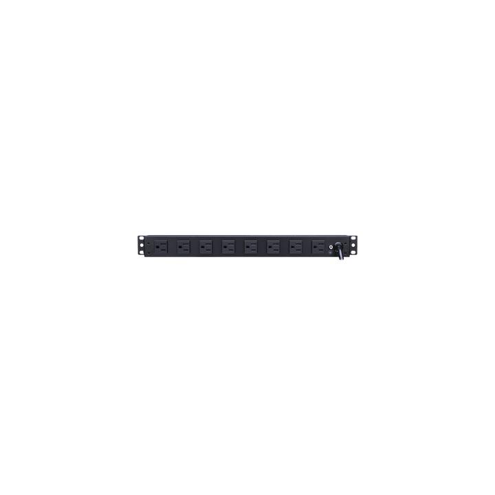 PDU Básico Para Distribución de Energía, Con 8 Tomas NEMA 5-15R Traseras, 1UR, 15 Amp, 120 Vca
