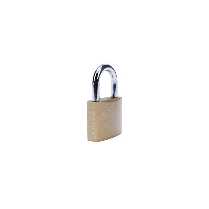 Candado de Latón Cuerpo 40 x 40 mm Con 3 Llaves. Diam. de Perno: 6.2 mm