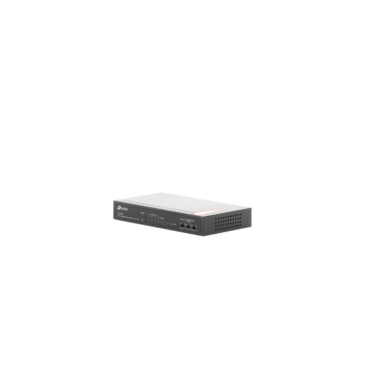 Switch PoE+ No Administrable / De Escritorio 8 puertos 10/100 Mbps / 4 puertos PoE af/at Inteligente / Presupuesto 66 W