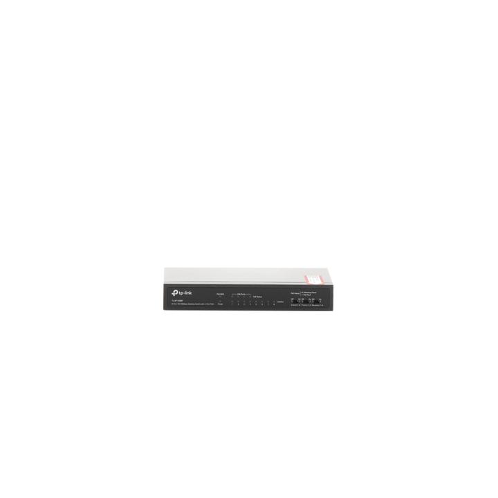 Switch PoE+ No Administrable / De Escritorio 8 puertos 10/100 Mbps / 4 puertos PoE af/at Inteligente / Presupuesto 66 W