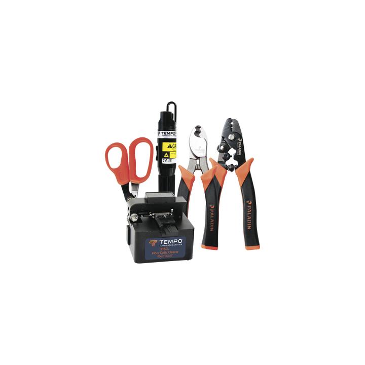 Kit de Herramientas para Terminación de Conectores de Fibra Óptica Prepulidos con Cleaver de 2 Pasos