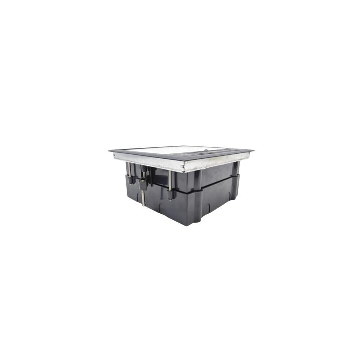 Caja de Piso para Dos Módulos Universales (Socket M2), para Alimentación Eléctrica y Redes de Datos (11000-33401) No