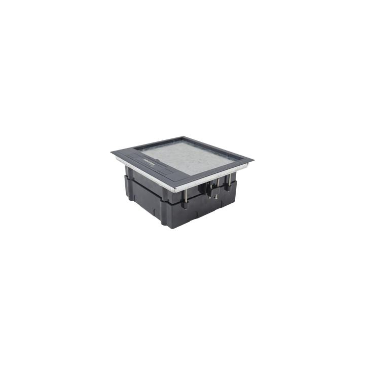 Caja de Piso para Dos Módulos Universales (Socket M2), para Alimentación Eléctrica y Redes de Datos (11000-33401) No