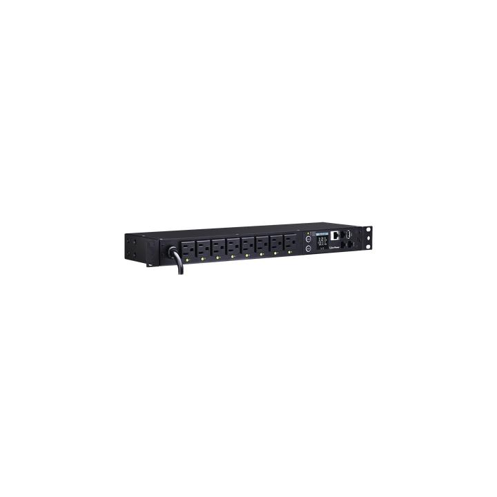 PDU Switchable por Toma, Para Distribución de Energía, Entrada 120 Vca NEMA 5-15P, Con 8 Salidas NEMA 5-15R,