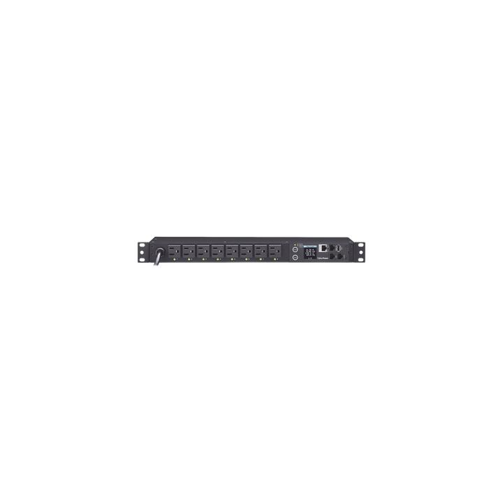 PDU Switchable por Toma, Para Distribución de Energía, Entrada 120 Vca NEMA 5-15P, Con 8 Salidas NEMA 5-15R,