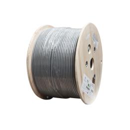 Bobina de Cable Blindado F/UTP de 4 Pares, Z-MAX, Cat6A, Soporte de Aplicaciones 10GBase-T, CM, Color Gris, 305 Metros