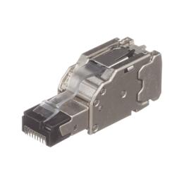 Plug RJ45 Blindado, Instalación Recta, Terminación en Campo Certificable, Compatible con Cat5e, Cat6 y Cat6A, Color