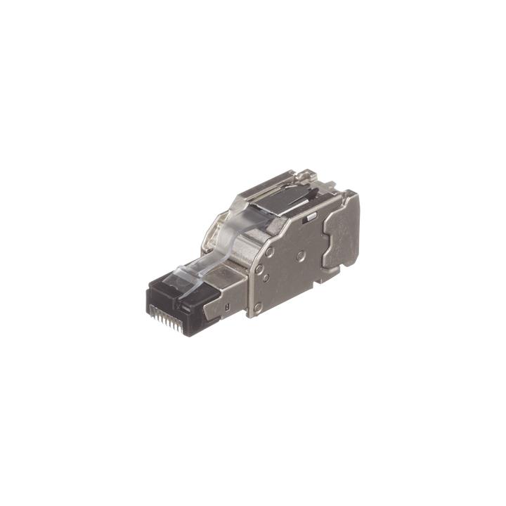Plug RJ45 Blindado, Instalación Recta, Terminación en Campo Certificable, Compatible con Cat5e, Cat6 y Cat6A, Color