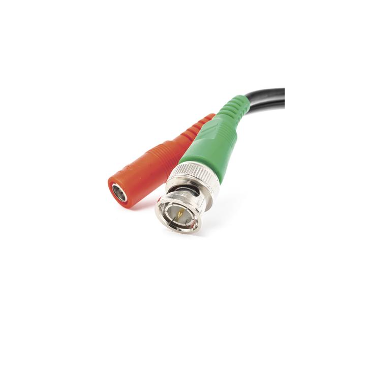 Cable Coaxial (BNC RG59) + Alimentación / SIAMES / 50 Metros (164 Pies) / 100% COBRE / Para Cámaras 4K / Uso Interior