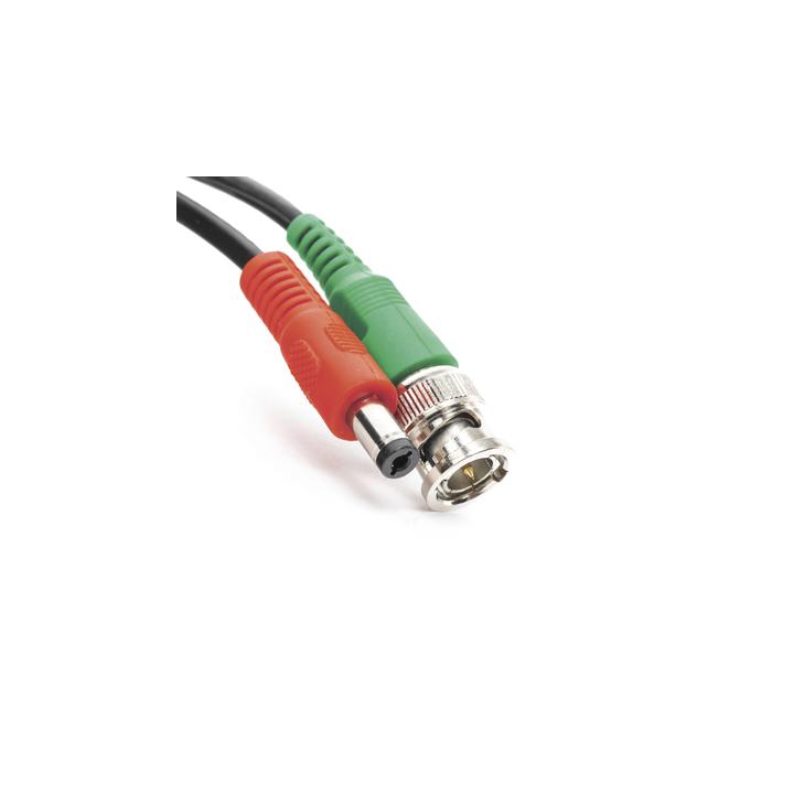 Cable Coaxial (BNC RG59) + Alimentación / SIAMES / 50 Metros (164 Pies) / 100% COBRE / Para Cámaras 4K / Uso Interior