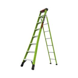 Escalera de Tijera 3 en 1 de 2.44 Metros, Fibra de Vidrio (SKU13908-001). Hecha en E.U.A. (Versión 2.0)