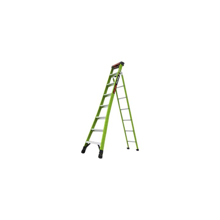 Escalera de Tijera 3 en 1 de 2.44 Metros, Fibra de Vidrio (SKU13908-001). Hecha en E.U.A. (Versión 2.0)
