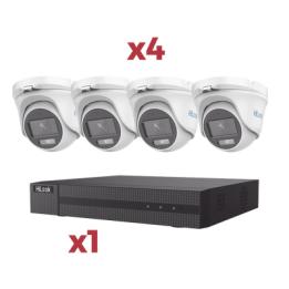 [Kit] DVR 4 Canales TurboHD + 1 Canal IP / 2 Megapixel (1080pLite) / AcuSense Lite / Audio por coaxitron / 1 Bahia de
