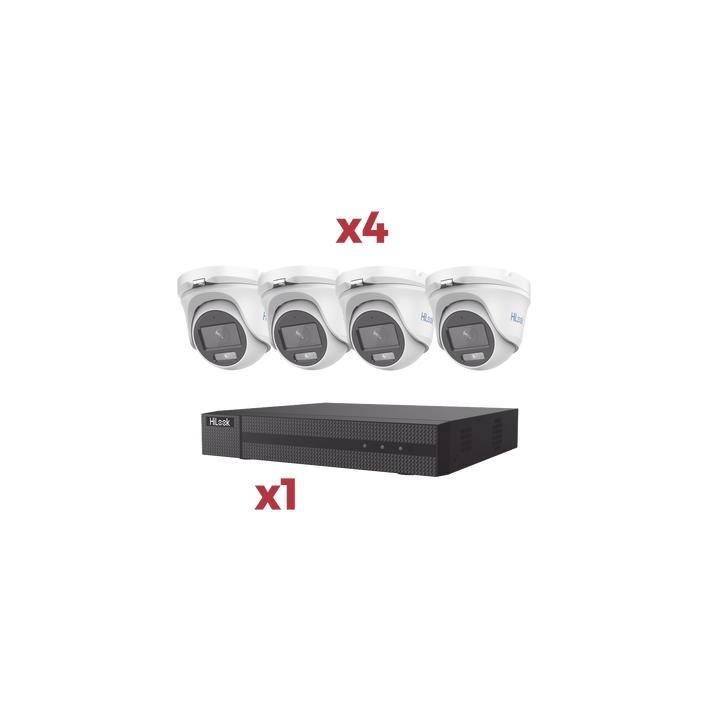 [Kit] DVR 4 Canales TurboHD + 1 Canal IP / 2 Megapixel (1080pLite) / AcuSense Lite / Audio por coaxitron / 1 Bahia de