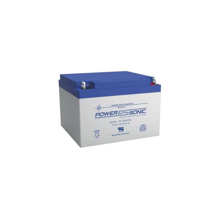 Batería 12V, 26AH, Para Respaldo, Tecnologías AGM/VRLA, 5 Años Vida Útil, Terminales NB2, Reconocida UL
