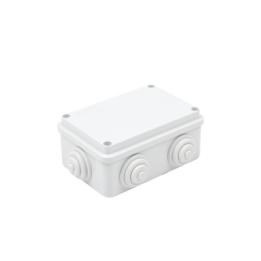 Caja Estanca de PVC Para Derivación y Conexión, 6 Entradas, Tapa Atornillada, 120x80x50 mm (Área interna), Uso