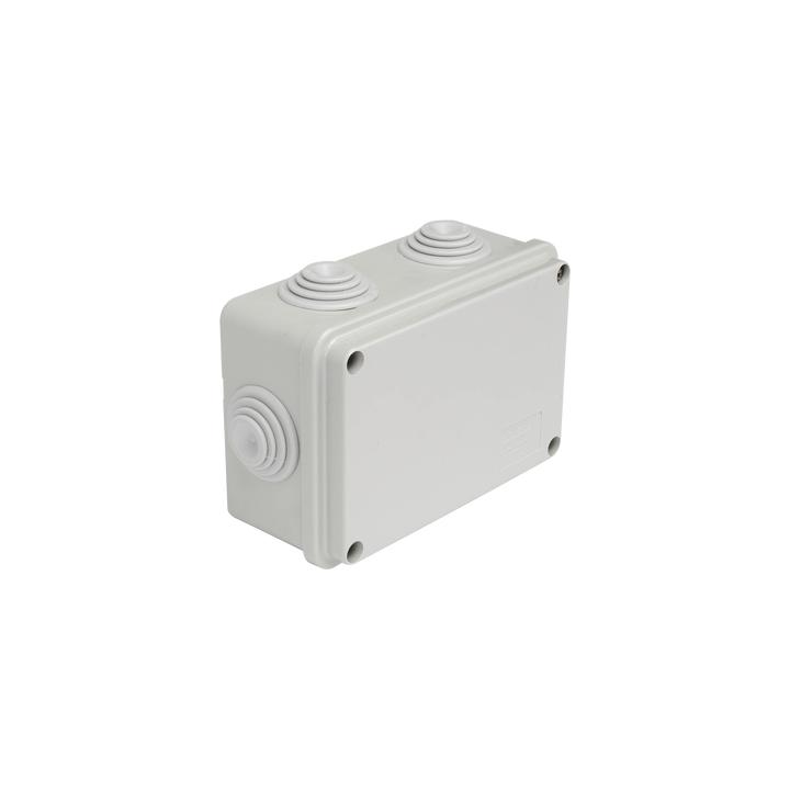 Caja Estanca de PVC Para Derivación y Conexión, 6 Entradas, Tapa Atornillada, 120x80x50 mm (Área interna), Uso