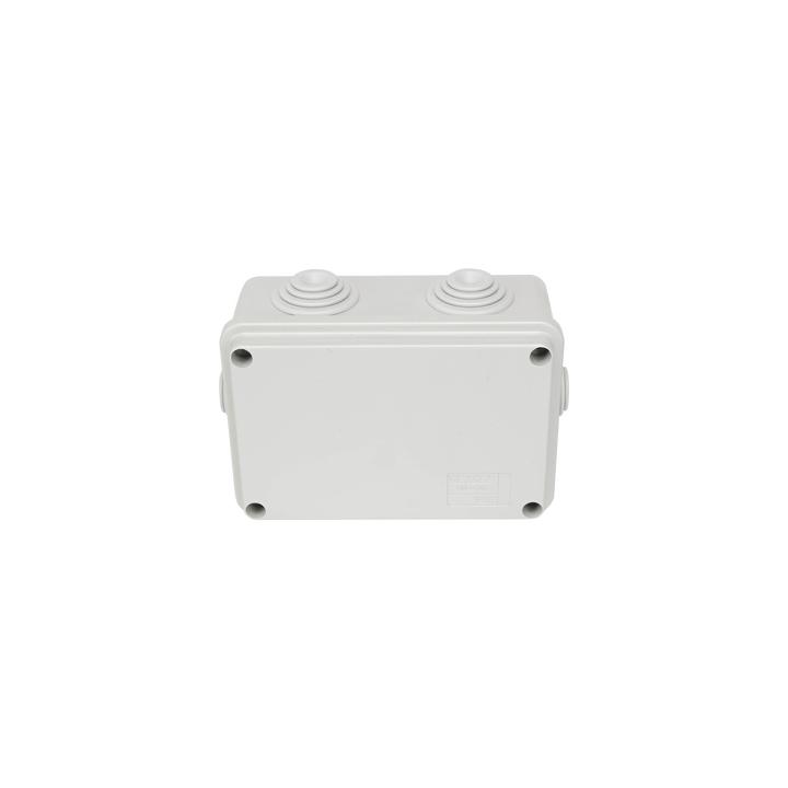 Caja Estanca de PVC Para Derivación y Conexión, 6 Entradas, Tapa Atornillada, 120x80x50 mm (Área interna), Uso