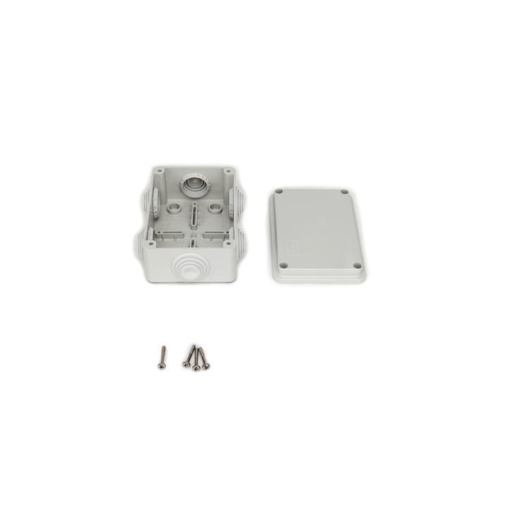 Caja Estanca de PVC Para Derivación y Conexión, 6 Entradas, Tapa Atornillada, 120x80x50 mm (Área interna), Uso