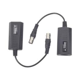 Kit EXTENSOR IP por cable CABLE COAXIAL para distancias de HASTA 200 m / REUTILIZA EL CABLEADO EXISTENTE PARA CONECTAR