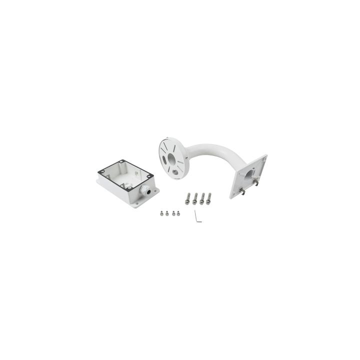 Montaje Universal de Pared con Cuello de Ganso y Caja de Conexiones / Compatible con Cámaras Domo y Bala