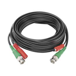 Cable Coaxial (BNC RG59) + Alimentación / SIAMES / 5 Metros (16.40 Pies) / 100% Cobre / Para Cámaras 4K / Uso