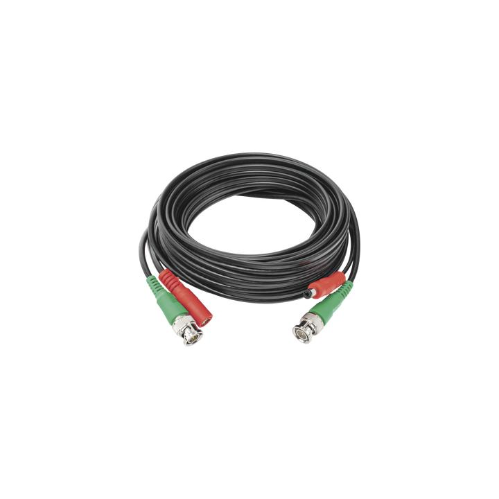 Cable Coaxial (BNC RG59) + Alimentación / SIAMES / 5 Metros (16.40 Pies) / 100% Cobre / Para Cámaras 4K / Uso